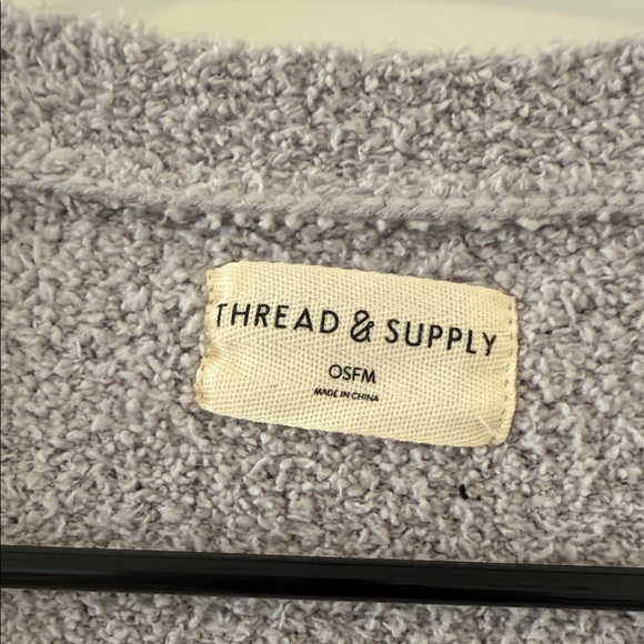 Thread & Supply Heather Gray Open Cardigan - Picture 2 of 4